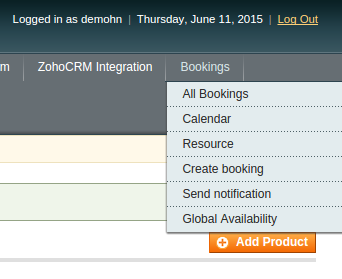 Install Magento Booking extension