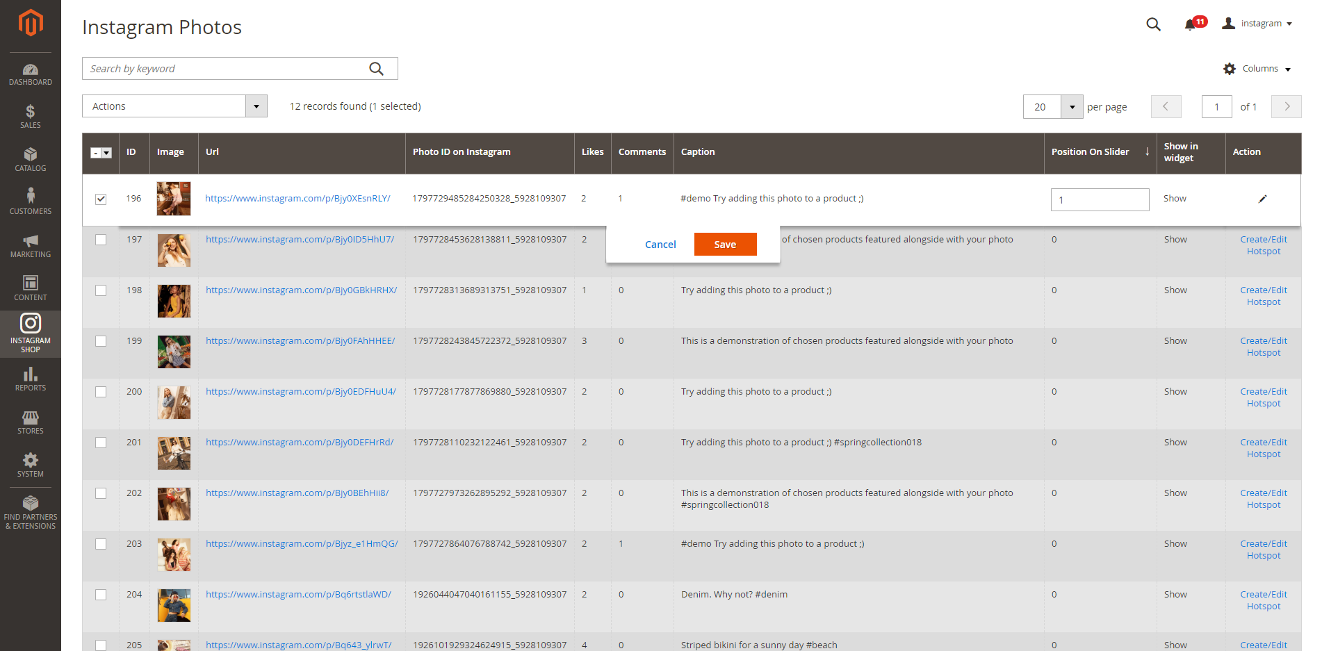 Documentation > 3. Instagram Integration (Plus) User Guide > Order-slider.png