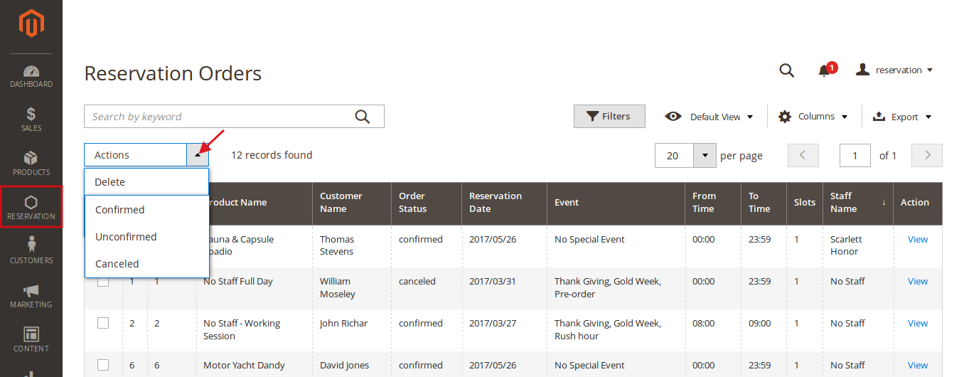 Documentation > 2. Booking and Reservation User Guides > Magento-2-Booking-and-Reservation-Reservation-Orders.png