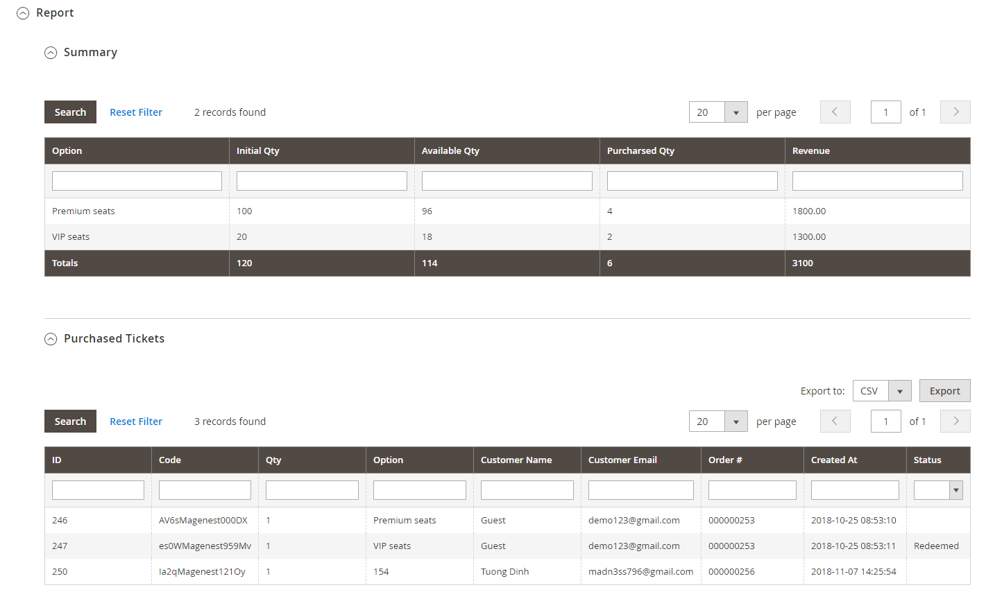 Documentation > 2. Event Tickets User Guide > Report.png