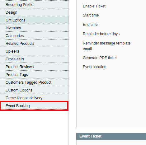 Magento event tickets extension