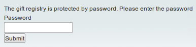 Documentation > Magento Gift Registry > 14.png (password) Magento gift registry extension