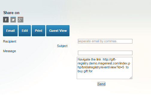 Magento wedding gift registry extension