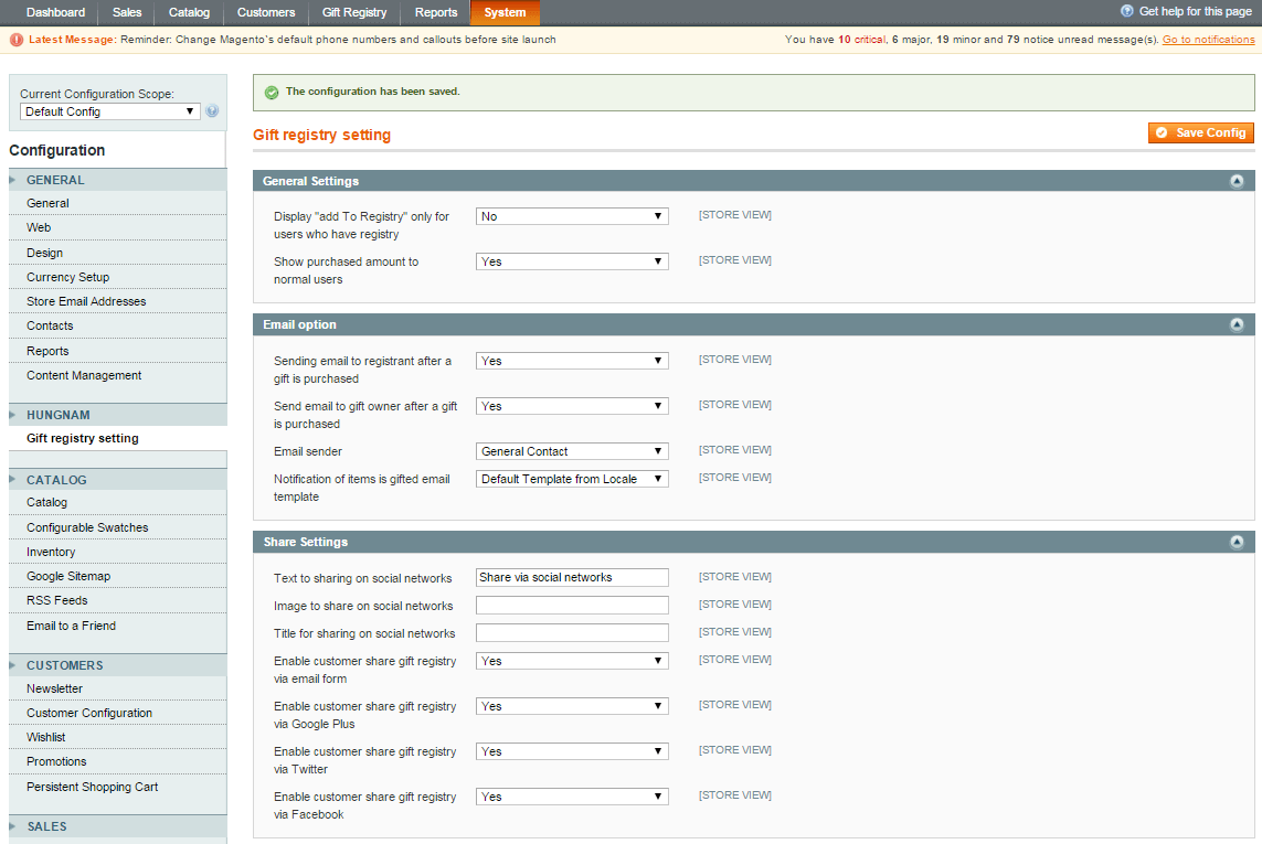 Documentation > Magento Gift Registry > 2.png (Configuration) Magento gift registry extension