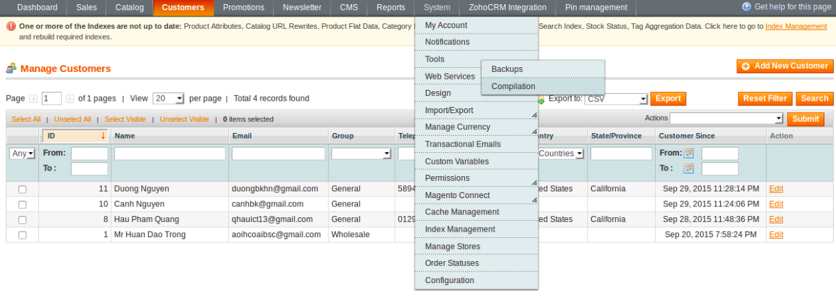 Magento Zoho CRM Integration