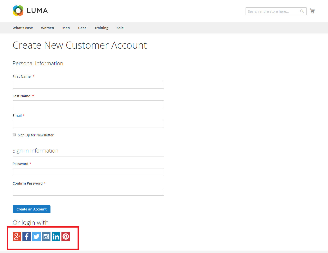 Documentation > 2. Social Login User Guide > Social login button below registration form.png