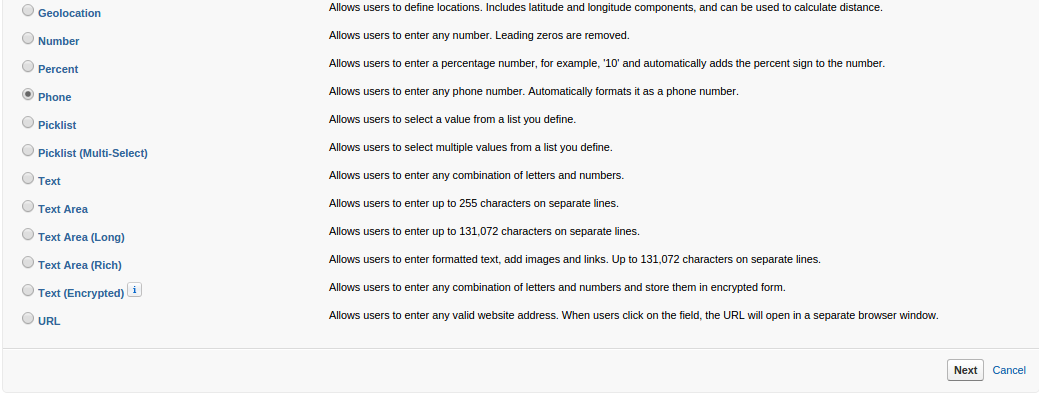 Documentation > 2. Magento Salesforce CRM Integration User Guides > 31.png (list of options) Magento crm