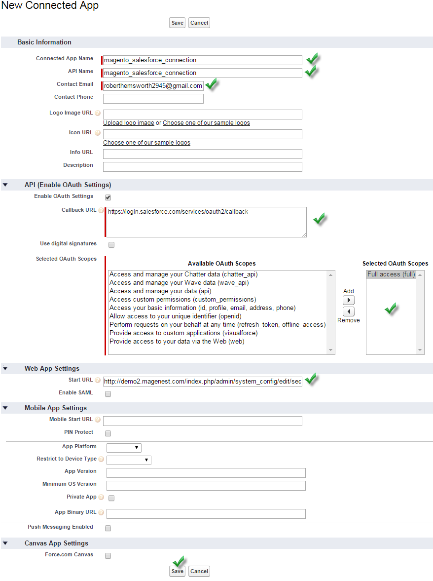 Documentation > 2. Magento Salesforce CRM Integration User Guides > 5.png (new connected app) Magento salesforce CRM integration module