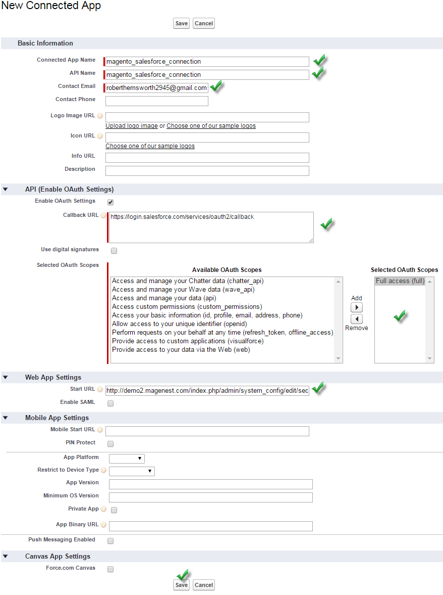 Magento salesforce CRM integration module