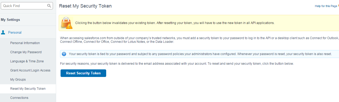 Documentation > 2. Magento Salesforce CRM Integration User Guides > 7.png (reset token) Magento CRM integration extension