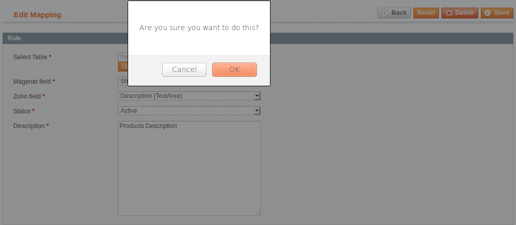 Documentation > 2. Magento Zoho CRM Integration User Guides > 10.png (delete mapping) Magento Zoho CRM Integration