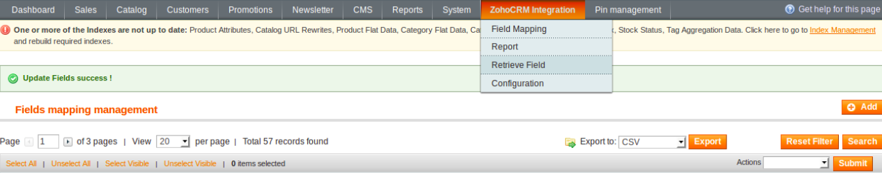 Documentation > 2. Magento Zoho CRM Integration User Guides > 11.png (retrieved field) Magento Zoho CRM extension