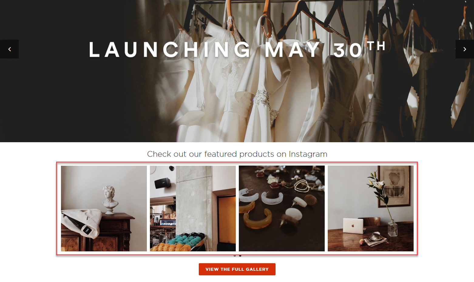 Documentation > 2. Instagram Shop Integration User Guide (Standard) > 06-home-page-widget.png