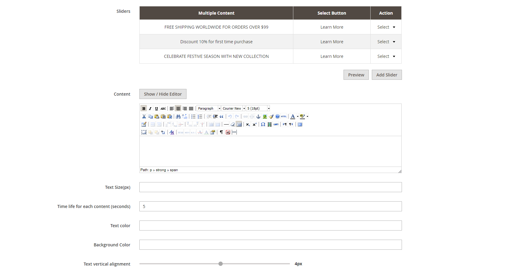 Documentation > Popup Integration for Magento 2 User Guide > Sliders-settings.png