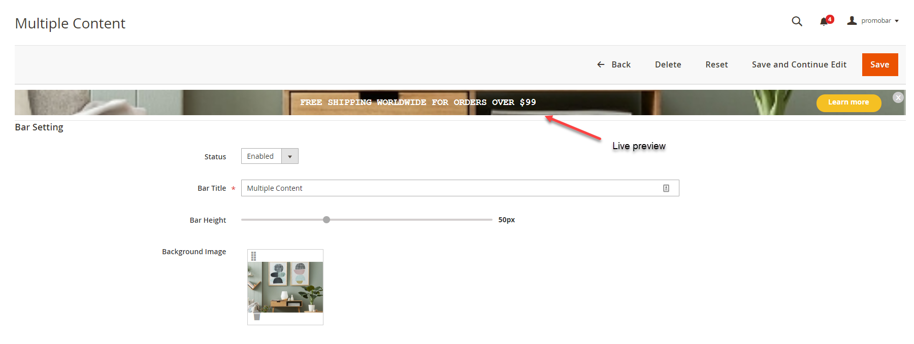 Documentation > Popup Integration for Magento 2 User Guide > create-bar.png