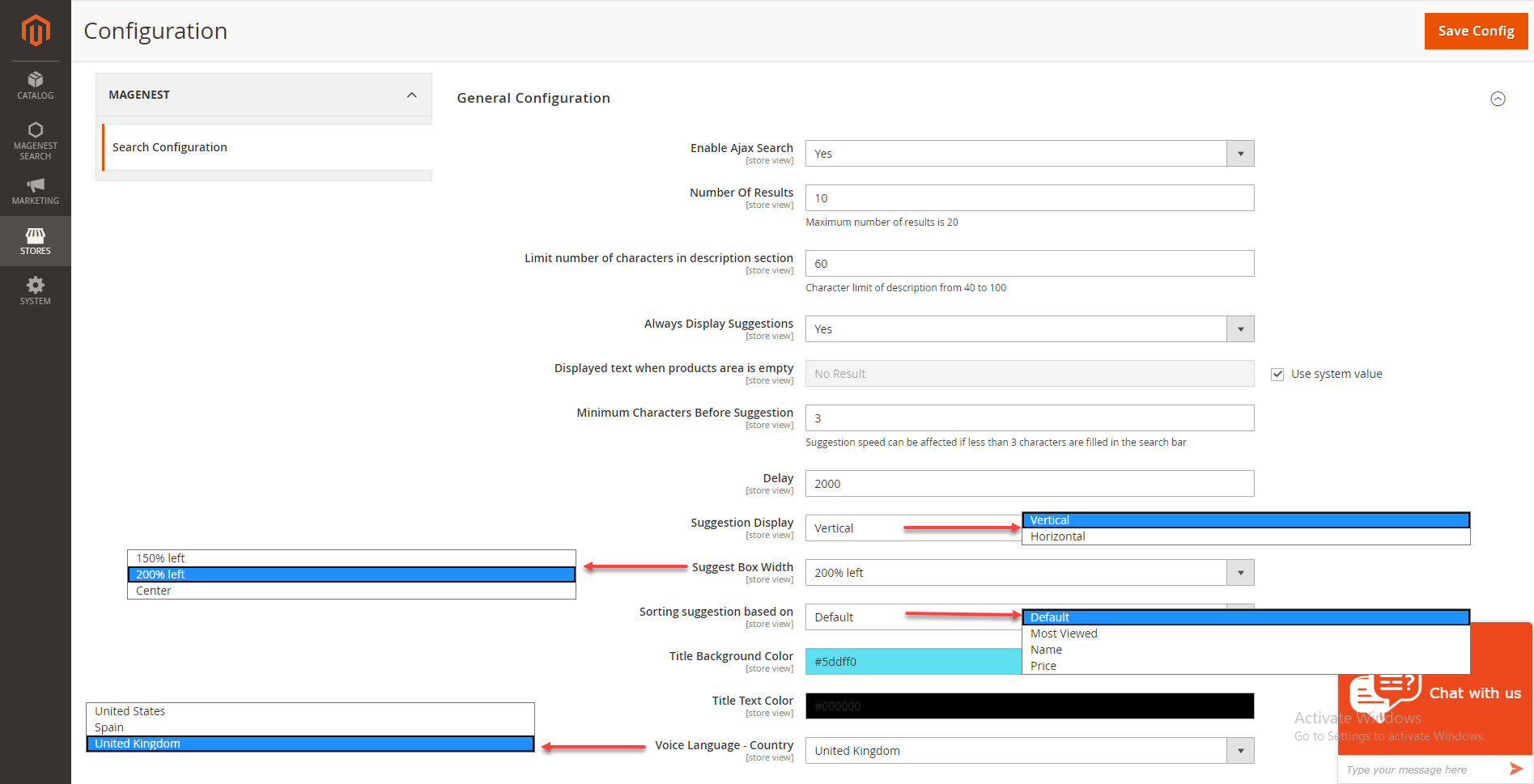 Documentation > Ajax Search Integration for Magento 2 User Guide > conf.png