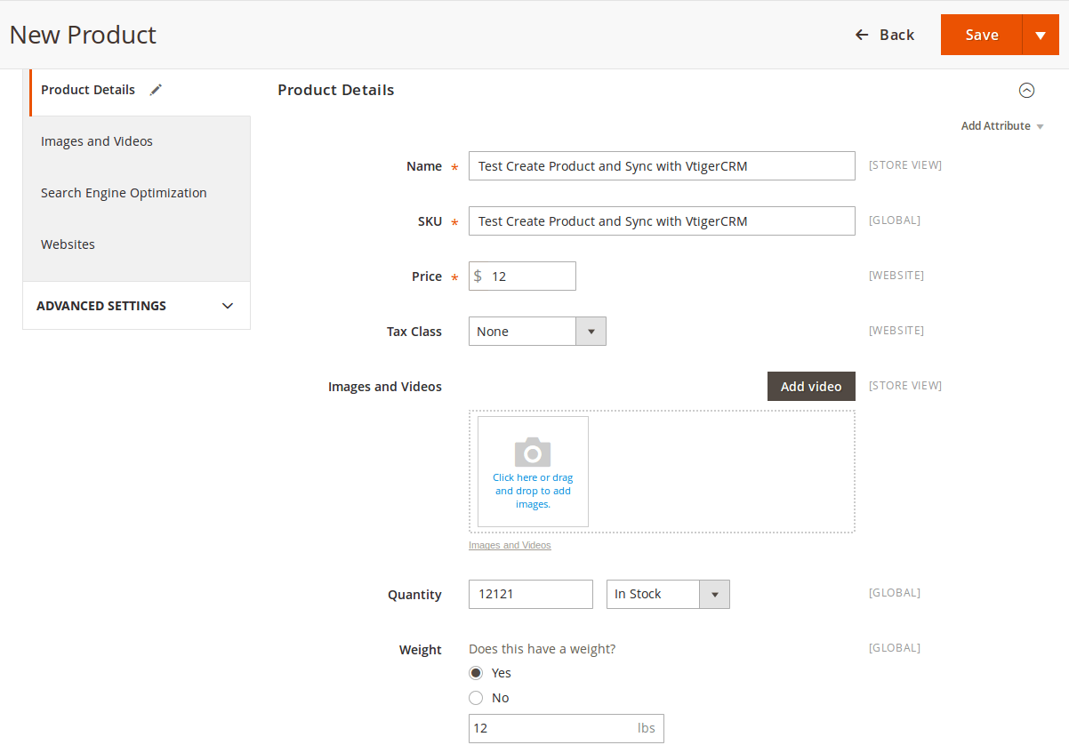 Documentation > Vtiger CRM Integration > 08-create-product.png