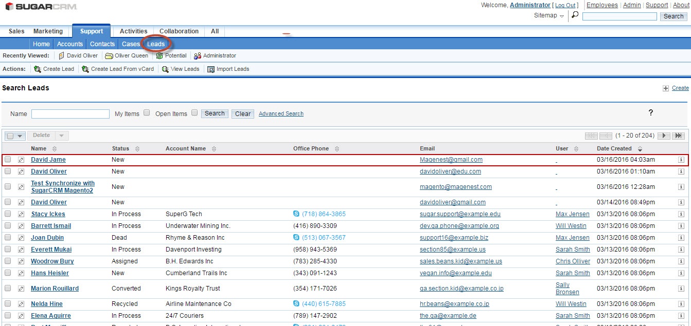 Documentation > Sugar CRM Integration > leads2.jpg